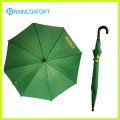 Propaganda da promoção de 48.5cm * 8k que anuncia o guarda-chuva reto da chuva do verde
